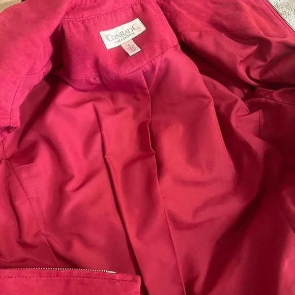 Lauren Conrad Vintage  Faux Suede Jacket Pink Size Medium - Picture 8 of 8
